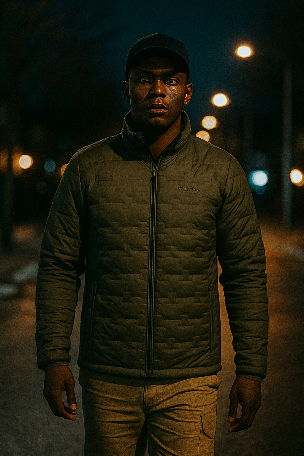 Quilted men's jacket