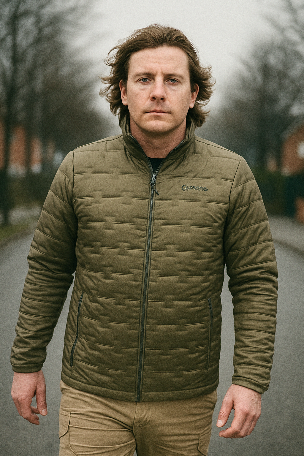 Quilted men's jacket