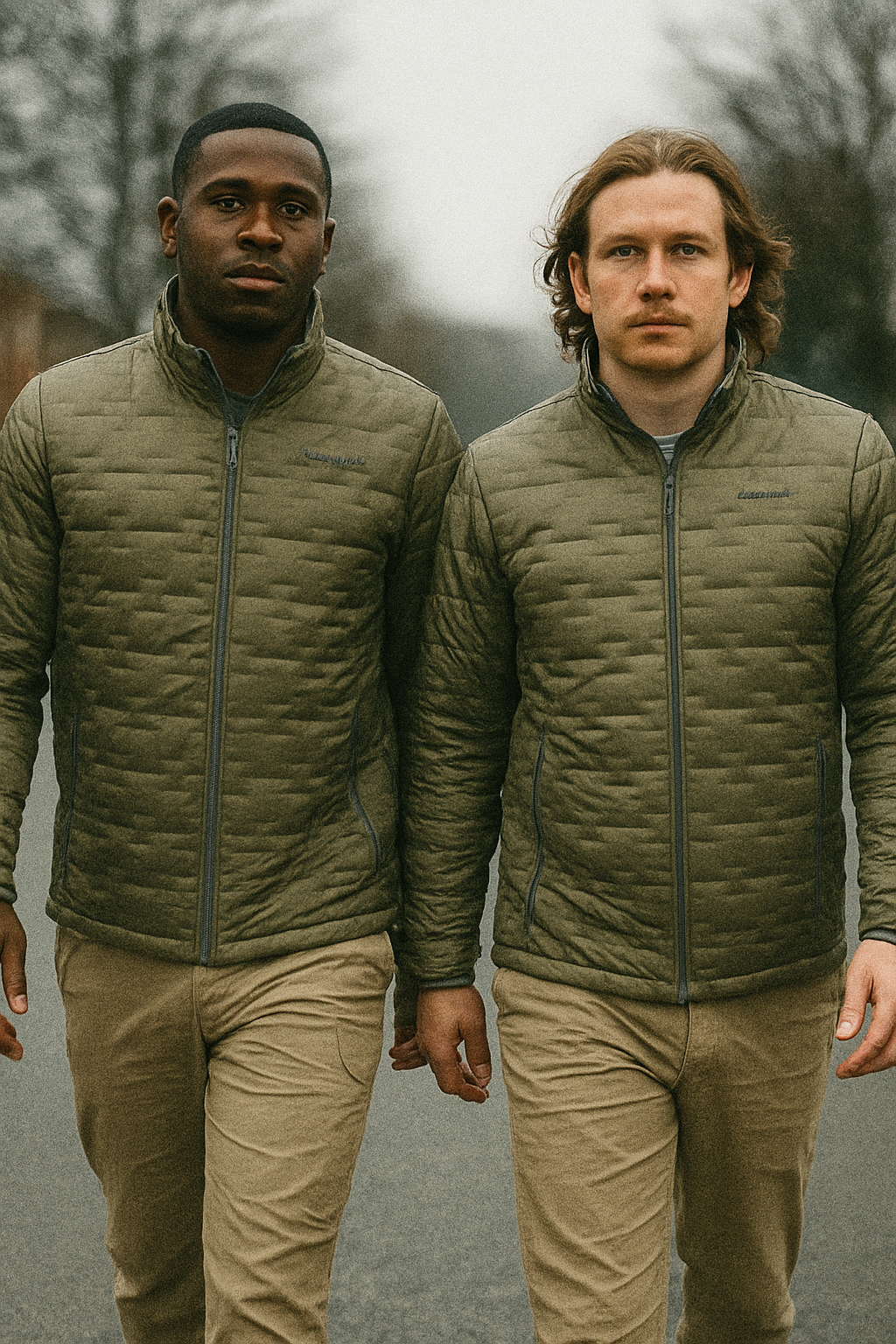 Quilted men's jacket