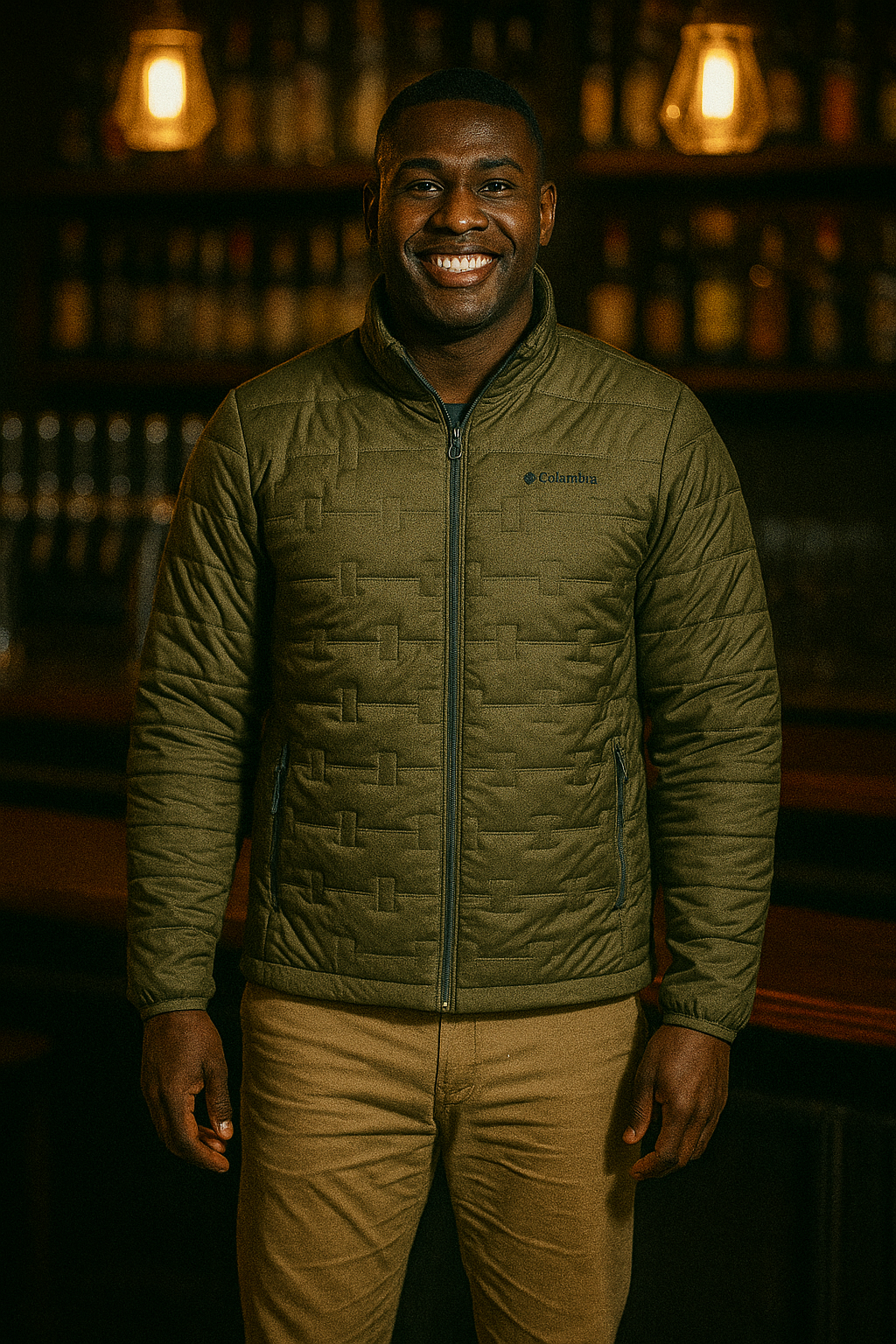 Quilted men's jacket